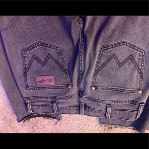 Wrangler bell bottoms black denim